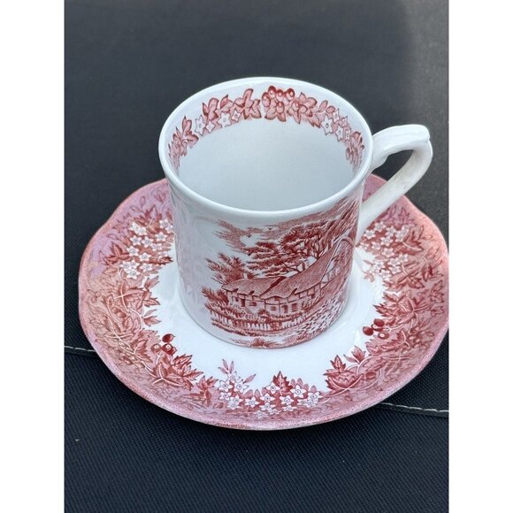 J&G MEAKIN Romantic England A.Hathaways Cottage Cup Saucer Floral Decor romanti - Picture 2 of 3